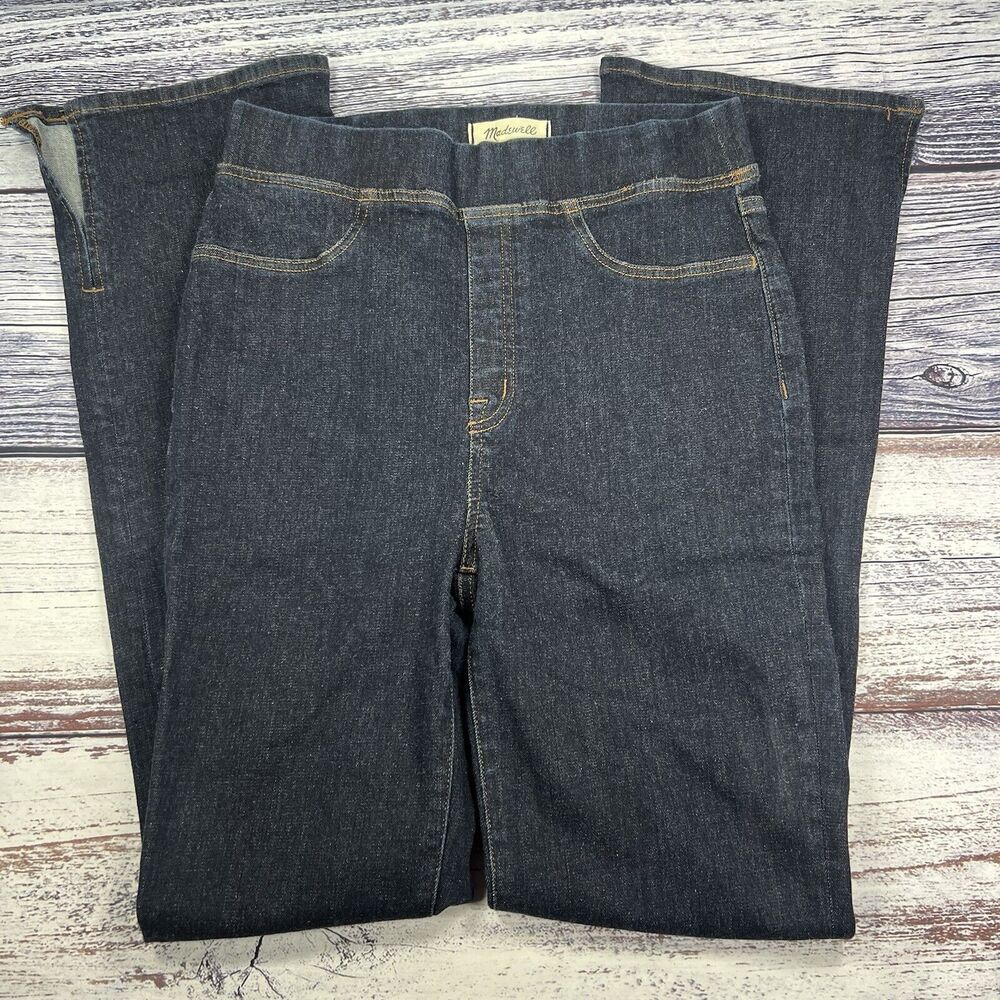 Madewell Pull On Skinny Flare High Rise Havenley Blue Jeans, Women’s Size 28 - Picture 2 of 7